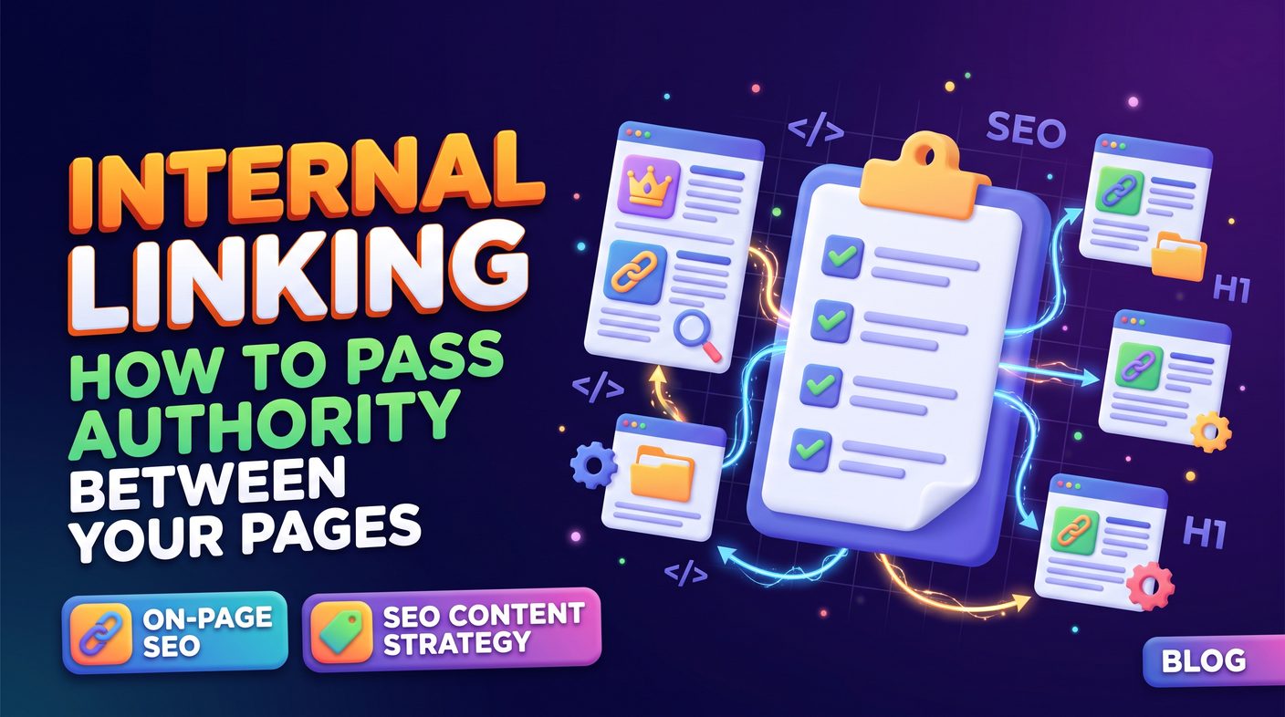 Internal linking guide: how to pass authority between your pages, with clipboard checklist and connected web pages